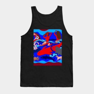 The mermaid for sea lovers and beach lovers who love the animals and oceans Tank Top